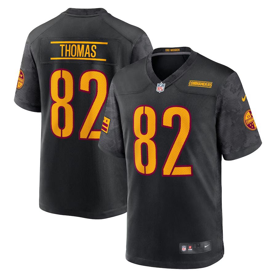 Men Washington Commanders #82 Logan Thomas Nike Black Alternate Game Player NFL Jersey->washington commanders->NFL Jersey